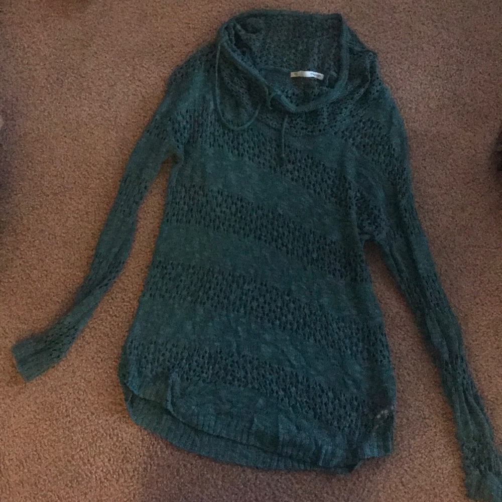 Eyelet sweatshirt